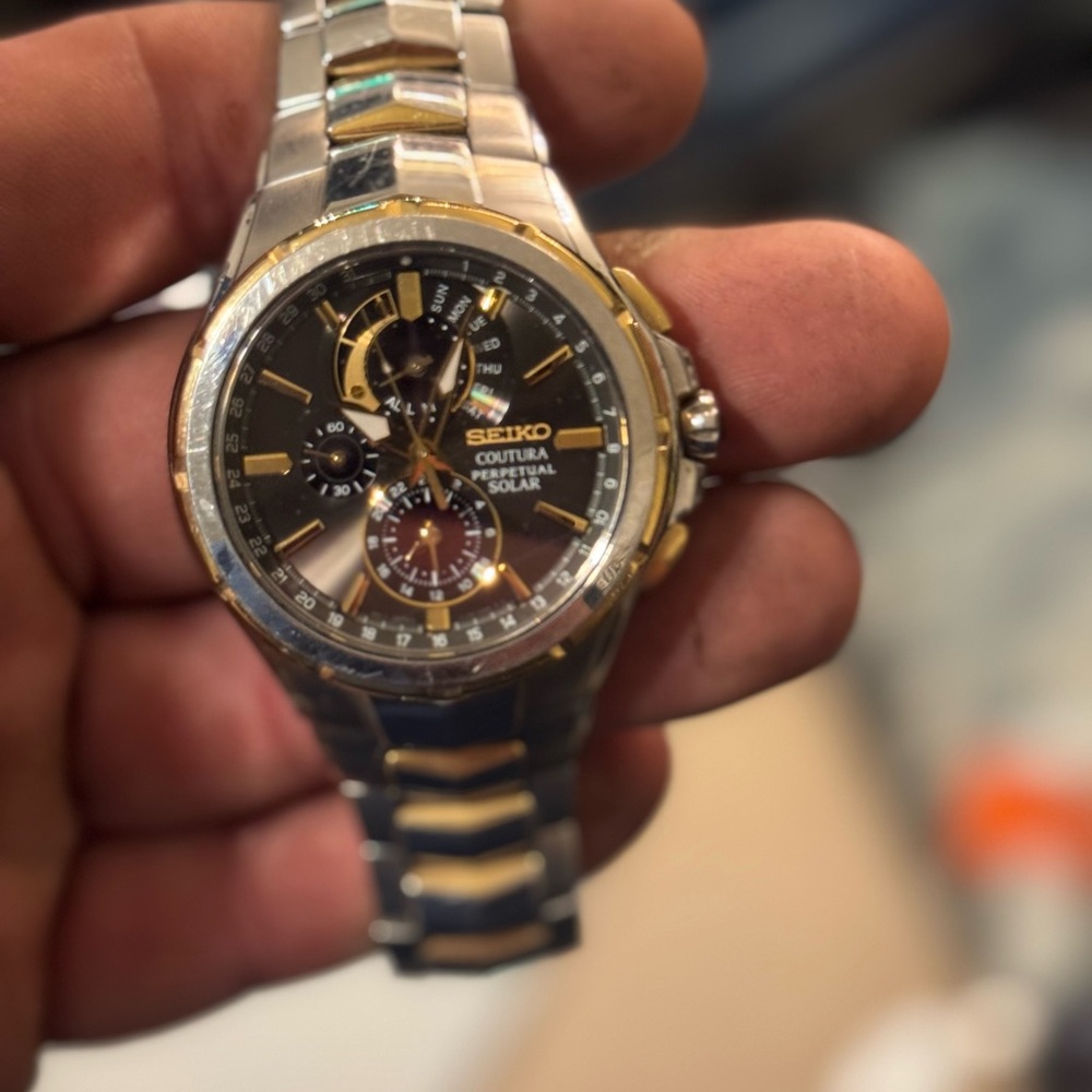 Seiko Men's Two-Tone Solar Watch